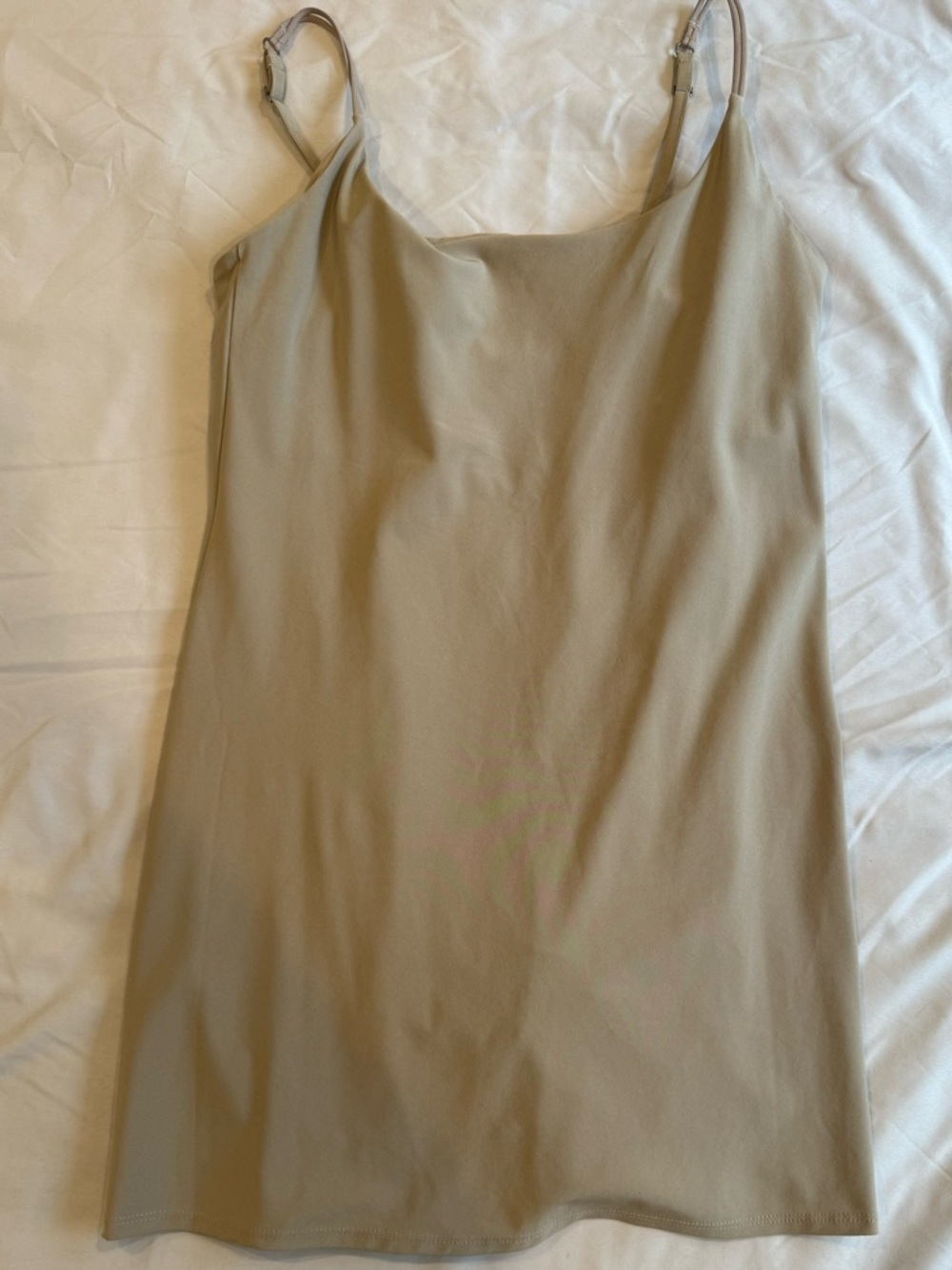 Abercrombie Tennis Beige Slip Dress  with under shorts